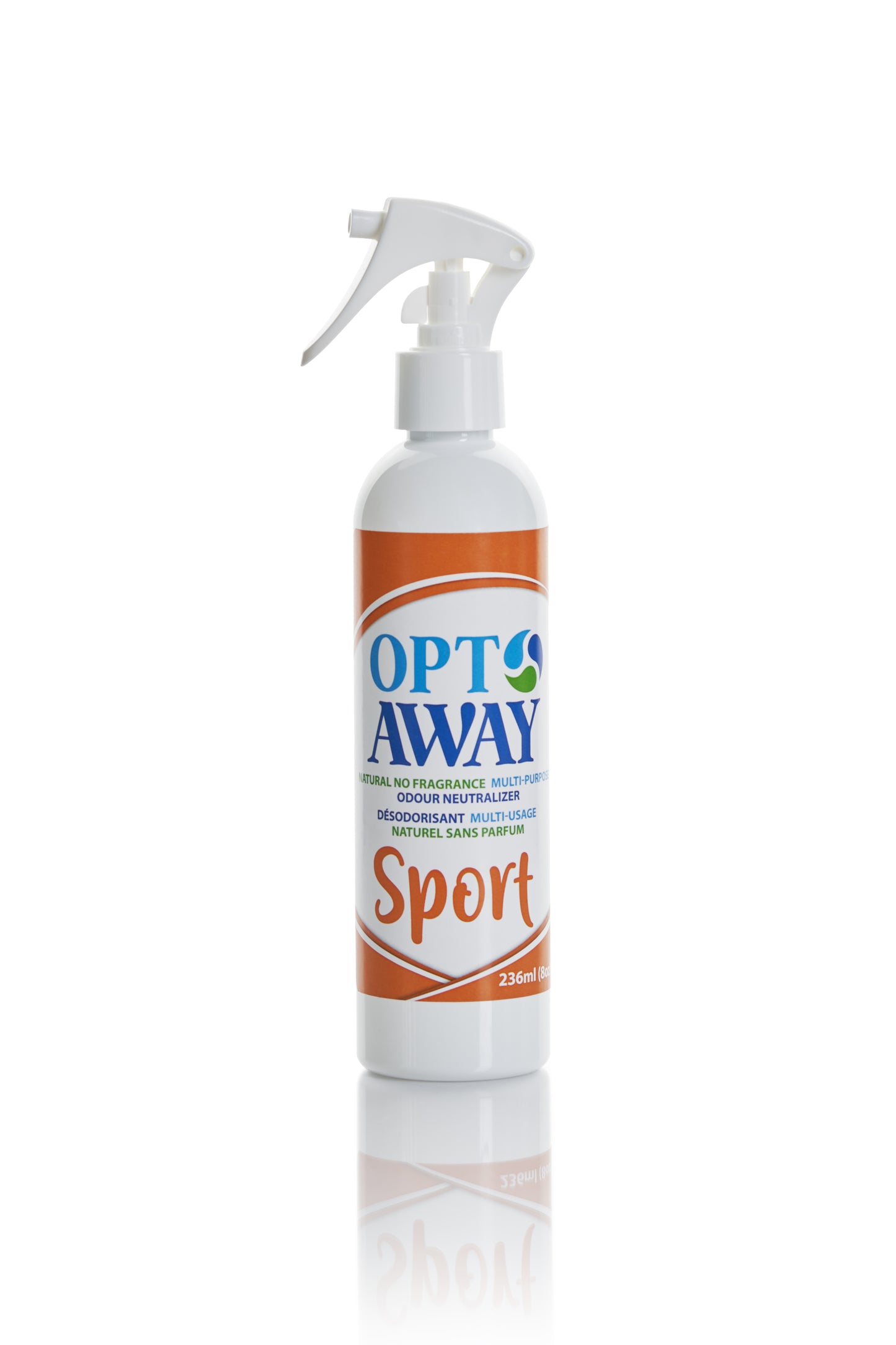 OptAway Sport – Natural Odour Neutralizer for Sports – 8oz (236ml) Sprayer Bottle