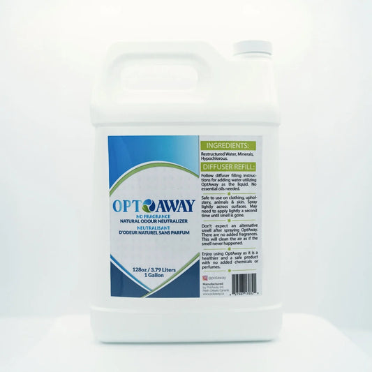 OptAway – Natural Odour Neutralizer – 1 Gallon 128oz (3.79L) Refill Container